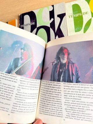 Temps de Rock libros y VHS con videoclips