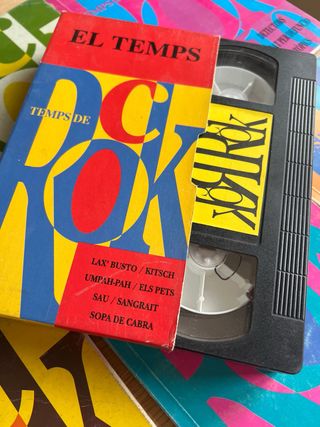 Temps de Rock libros y VHS con videoclips