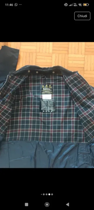 Barbour Bedale blu C50