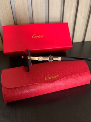 Gafas de sol Cartier Marrón y Dorado