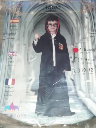 Disfraz Mago Talla 4-6 Años