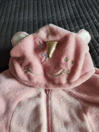 Pijama polar buzo unicornio rosa 10 años