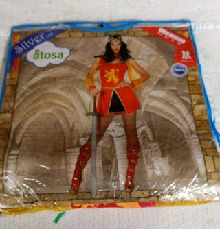 Disfraz de Reina Medieval Mujer Talla M/L Nuevo