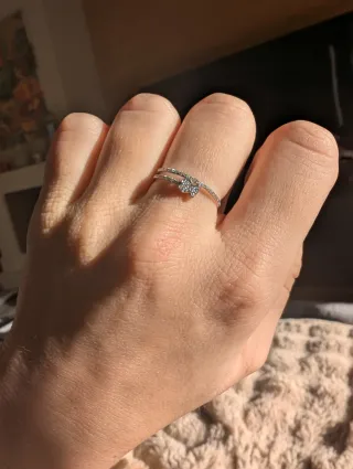 Anillo Oso Tous Brillants Oro Blanco 18k Diamantes