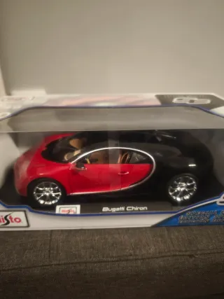 Maisto Coche 1:18 Bugatti Chiron Rojo/Negro