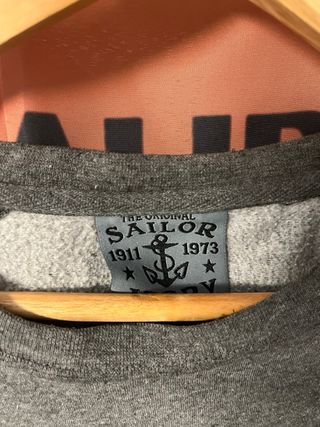 Sudadera Sailor Jerry Gris y Negra