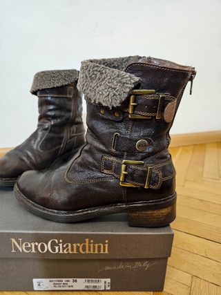 NeroGiardini stivaletti pelle 38 da riparare