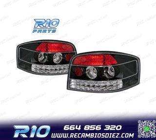 PILOTOS AUDI A3 8P 03-08 LED FONDO NEGRO