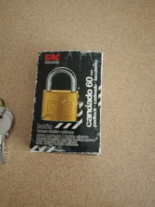 Candado FAC Seguridad 60mm Latón