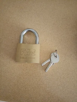 Candado FAC Seguridad 60mm Latón