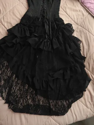 Vestido gótico negro