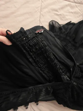 Vestido gótico negro