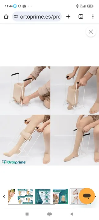 Calzador de medias y calcetines