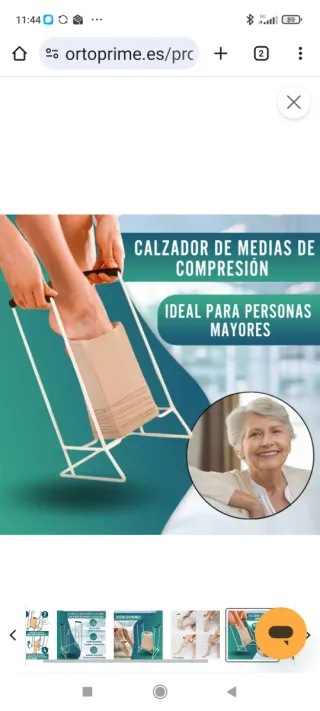 Calzador de medias y calcetines