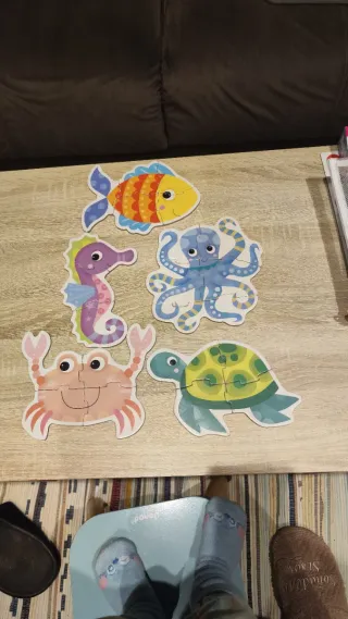 Puzzles de animales marinos para niños