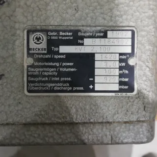 Bomba de buit Becker | Bomba de vacío Becker