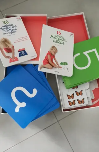 Schede Montessori Lettere e Numeri