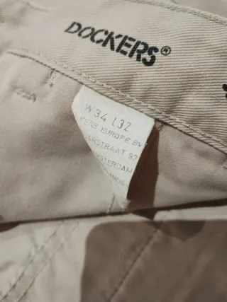 Pantalón Dockers Beige Talla W34 L32