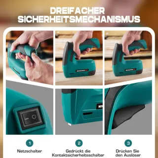 Clavadora inalámbrica +3000 grapas + 500 clavos