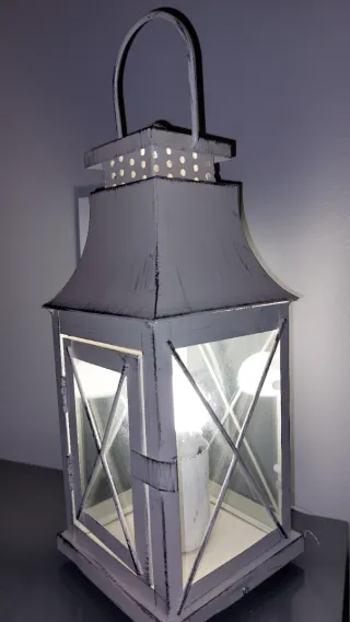 Juego 2 Lámparas Dormitorio. Tamaño 12x12x29 cm