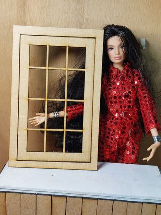 Ventana MDF Escala 1:6 con Marco