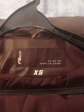 Cazadora polipiel marrón