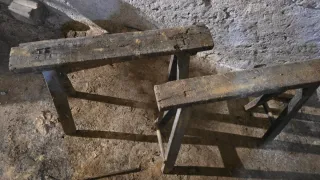 Caballetes antiguos de madera