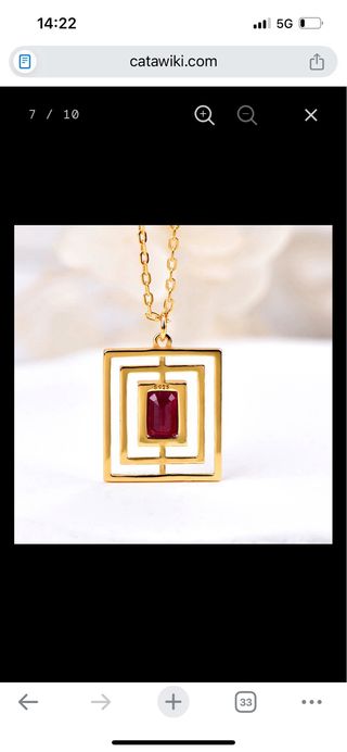 Colgante Rubí certificado