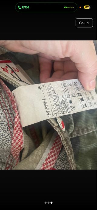 Pantaloncini Playlife camouflage taglia 46