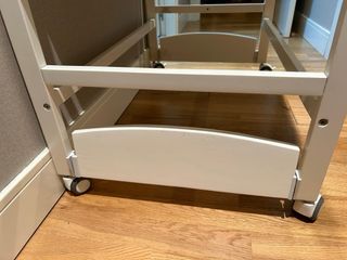 Minicuna colecho madera blanca