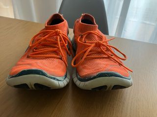 Nike Flyknit Naranja Gris Talla 43