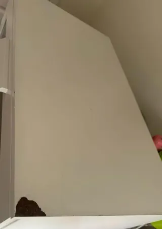 Cajonera blanca madera y cristal