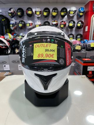 Casco Integral SMK Typhoon Blanco Brillo