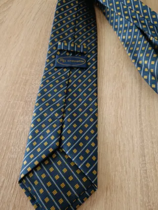 Cravatta RP cravatte blu e oro