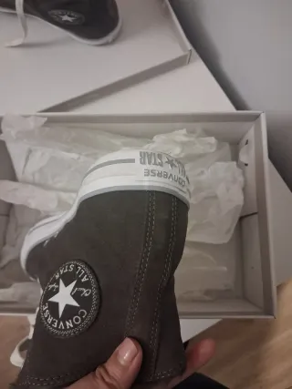 Converse All Star ante gris forradas,talla 7,5