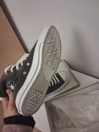 Converse All Star ante gris forradas,talla 7,5