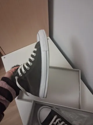 Converse All Star ante gris forradas,talla 7,5