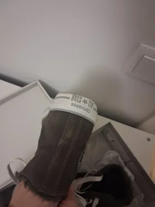 Converse All Star ante gris forradas,talla 7,5