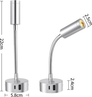 2 Lámparas LED 12V para Autocaravana
