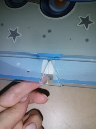 Lámpara infantil Mickey Mouse avión de cristal