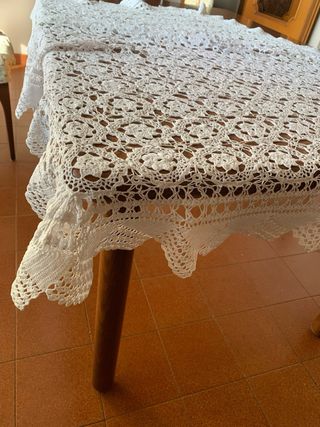 Tovaglia vintage uncinetto floreale