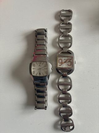 2 Orologi Donna Lotus Argento e Bianco