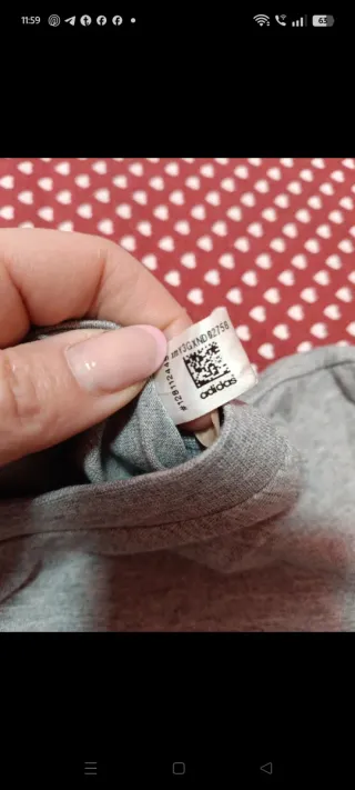 T-shirt Adidas Grigia