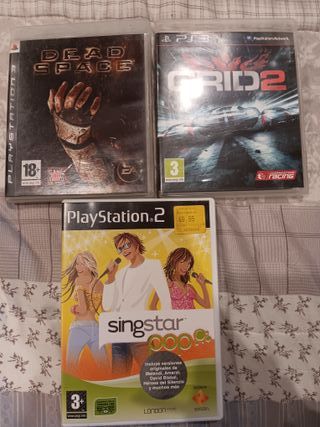 Pack 3 Juegos PS3: Dead Space, GRID 2, Singstar