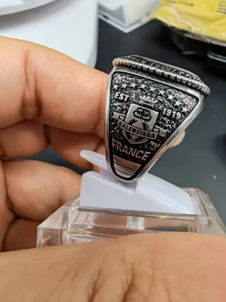 Anello Balenciaga College Vintage Nero Argento