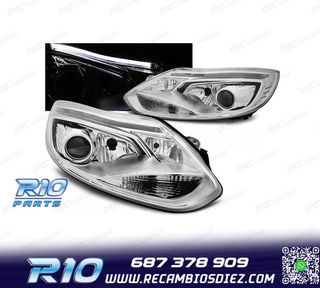 FAROS FORD FOCUS MK3 11-14 TUBE LIGHT FONDO CROMO