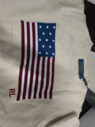 Jersey Polo Ralph Lauren Bandera USA Mujer