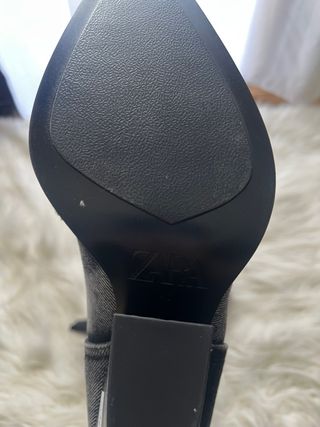 Botas Zara Cowboy Brillantes Desgastadas