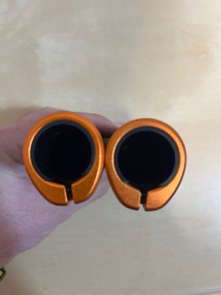 Puños Manillar Bicicleta Naranjas y Negros