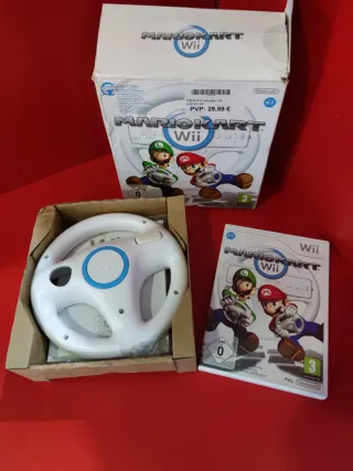 Mario Kart Wii + Volante Original Nintendo